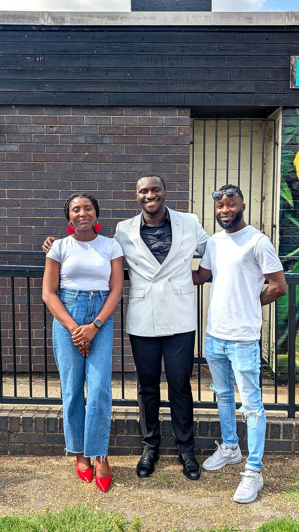 Members of the BHCC family outside after a Sunday service