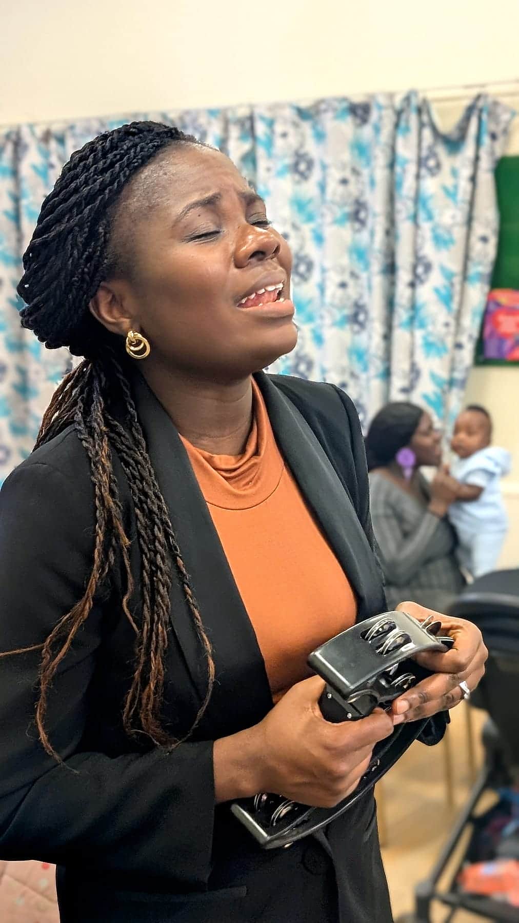 A moment of worship during a BHCC gathering